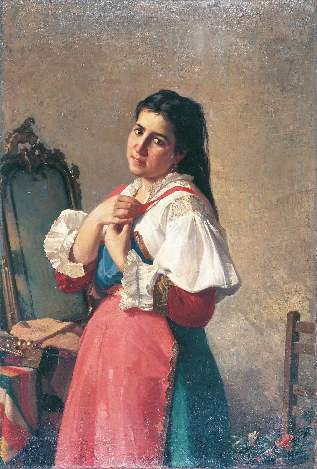 Il nastro rosso o la toletta della promessa, 1879
